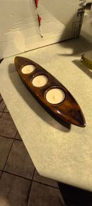 3 Hole Tea Light Candle Holder - Tea Lights Included!