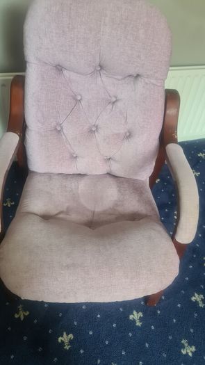 Two High Backed fireside Chairs