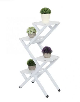 BRAND NEW 4 Tier Multi-Story Outdoor Indoor Space Living Room Flower Pot Stand Shelf Garden Rack Shelf for Flowers