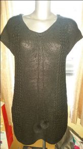 BNWT Black sleeveless knit tunic by Atmosphere size UK18 EU46 Postage included