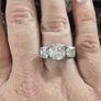 Engagement/Anniversary Moissanite Rings - 2 Rings Image 4