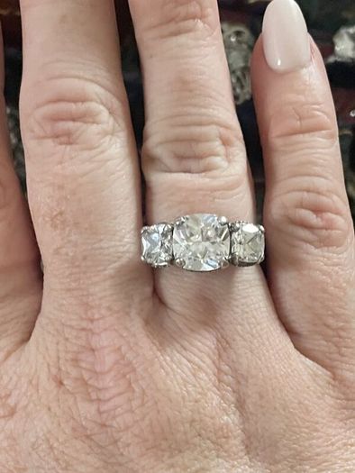 Engagement/Anniversary Moissanite Rings - 2 Rings
