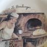 French Vintage big wall plate or platter Image 2