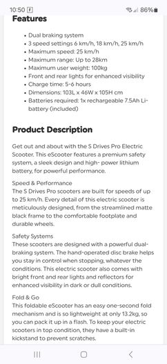 Electric scooter