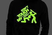 Don't touch my audi hoodie glow in the dark hoodie audi jumper glowing logo