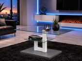 Rectangular Glass Coffee Table Modern