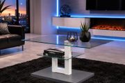 Rectangular Glass Coffee Table Modern