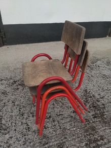 VINTAGE school chairs