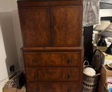 Linen cupboard furniture antique