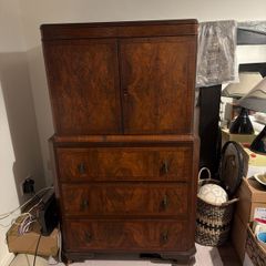 Linen cupboard furniture antique