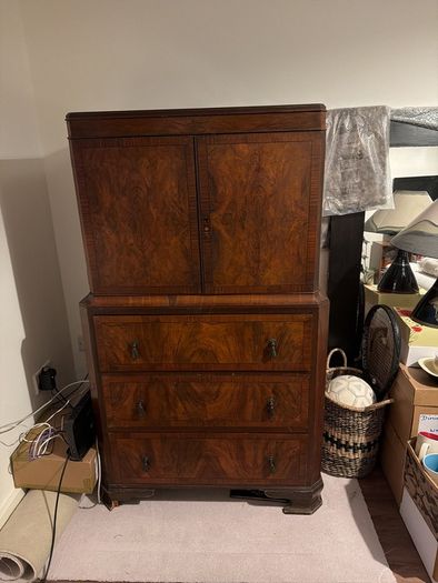 Linen cupboard furniture antique