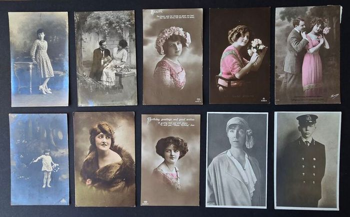 250 Vintage Postcards more than 100 Years Old Large Collection