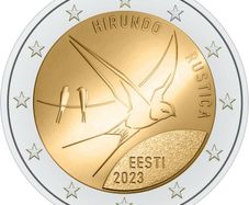 Estonia 2 Euro Commemorative Coin 2023 - The Barn Swallow. Uncirculated.