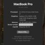 MacBook Pro 15" (2018) i7 / 16GB / 256GB - New Genuine Apple Battery Image 2