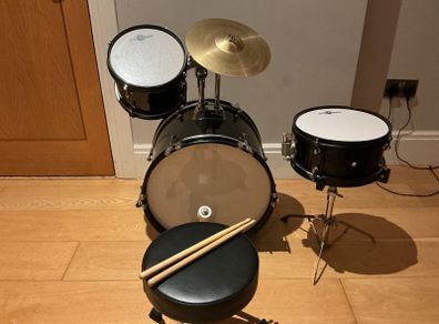 gear4music 4 piece kids drum kit