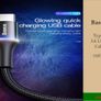 Baseus 3A Type-C USB-C cable Nylon Braided charging cable For Samsung Huawei Image 3