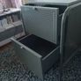Bedside locker, end table, two drawers cabinet Image 4
