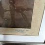 Large Vintage Framed Tinted Photo Portrait of a Young Girl Image 5