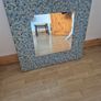 Large Handmade Blue & Turquoise Mosaic Wall Mirror 90cm x 90cm Image 2
