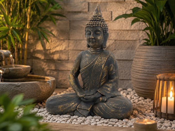 Sitting Buddha Figurine,  40x24x48