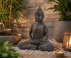 Sitting Buddha Figurine,  40x24x48