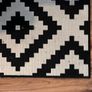 Pair of Large IKEA Black & White Geometric Rugs Image 2