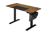 main image for ad Electric Desk 140 x 60 cm Height-adjustable desk, electric, infinitely adjustable, spliced top, 4 height stored, cloth bag,