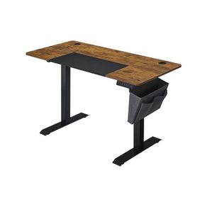 Electric Desk 140 x 60 cm Height-adjustable desk, electric, infinitely adjustable, spliced top, 4 height stored, cloth bag,