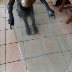 Art Deco Bronze statue table