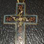 Vintage Enamel Cross pendant Image 2