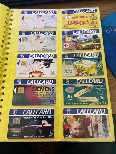 Call Cards folder with cards
