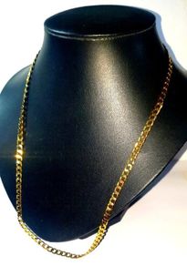Pristine Vintage 9ct Gold Curb Chain 24ins