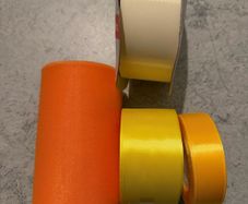 Set of ribbons and mesh
