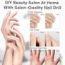 Manicure Pedicure Nail Files Set, Manicure Drill Set, 5 in 1 Portable Nail File Drill System for Salon-Quality Care of Hands and Feet at Home, Battery Powered (FREE POSTAGE) Image 5