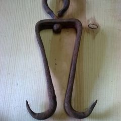 Old Irish blacksmith made pig hanging hook