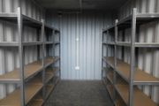 Container Van Garage Shed Metal Shelving Racking