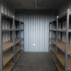 Container Van Garage Shed Metal Shelving Racking