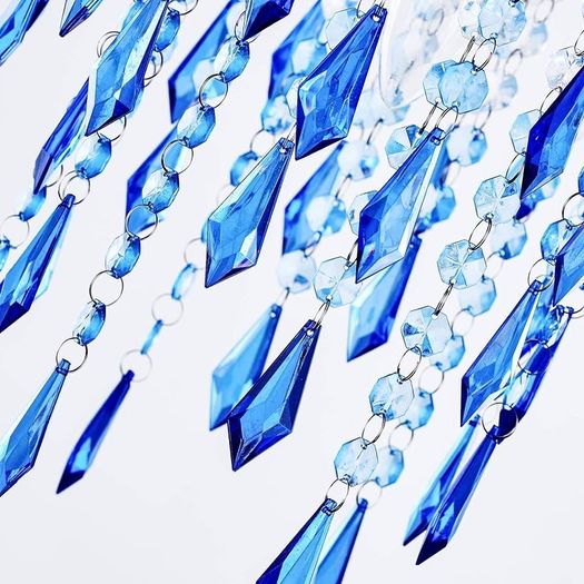 FREE EXPRESS SHIPPING Ocean Ceiling Chandelier Acrylic Light Shade, Blue & Light Blue