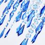 FREE EXPRESS SHIPPING Ocean Ceiling Chandelier Acrylic Light Shade, Blue & Light Blue Image 4