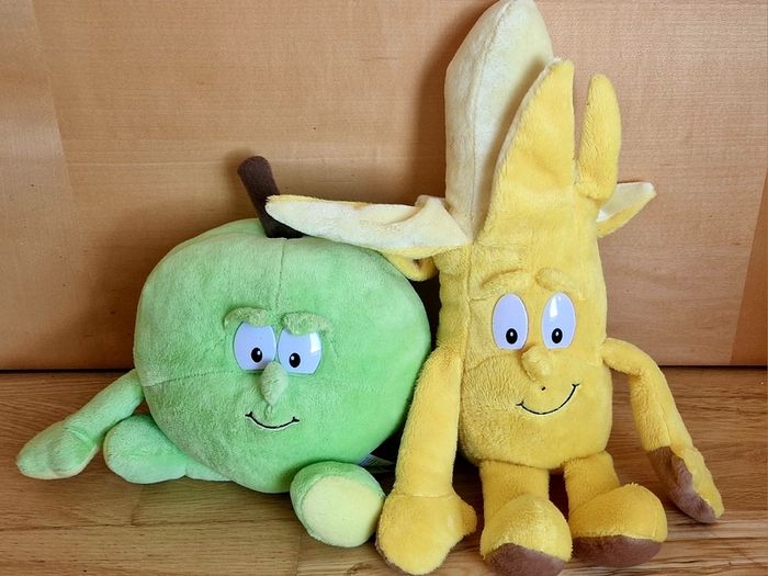 2 cute soft toys