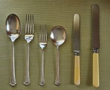 Set of 33 A1 silver plate cutlery 6x
