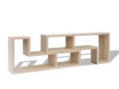 TV Cabinet Double L-Shaped Oak