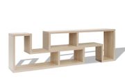 TV Cabinet Double L-Shaped Oak
