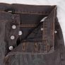 Revenge Charcoal Grey Brown Embroidered Logo Straight Leg Denim Jeans W31/L29 Image 3