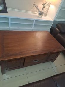 one coffee table and two side coffee tables