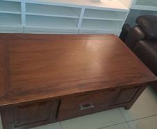 one coffee table and two side coffee tables