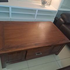 one coffee table and two side coffee tables