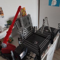 WWE Wrestling Rings and wrecking rampage rig Truck