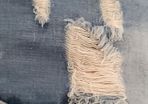 UNSIGNED Distressed denim maternity shorts Sz M (Fit 12UK)