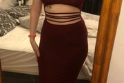 Boohoo cut out midi dress